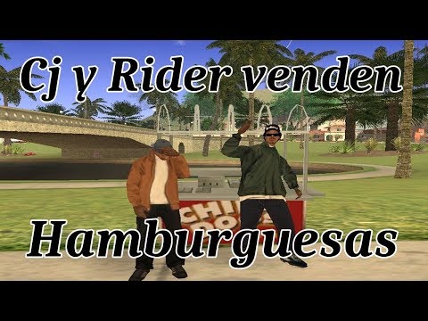 Cj y Rider venden hamburguesas
