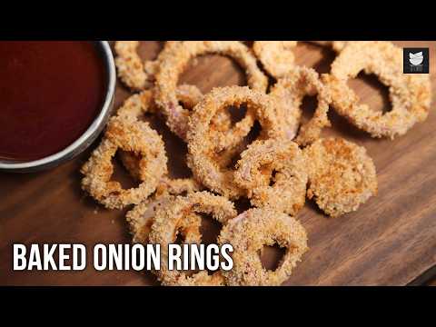 Crispy Baked Onion Rings | Easy & Healthy Homemade Snack Recipe in Minutes