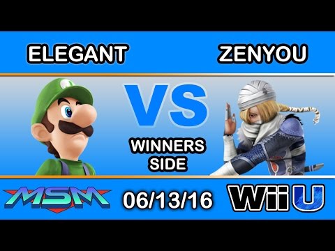 MSM 54 - eM | Elegant (Luigi) Vs. 2S | Zenyou (Sheik) Winners Side - Smash Wii U
