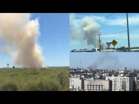 Incendio cerca del Aeropuerto de Carrasco: Bomberos controlan la situación // Noticias.lat