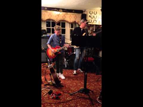 Callum Saunders with Mr Spankey Part of Dire Straits Sultans of Swing