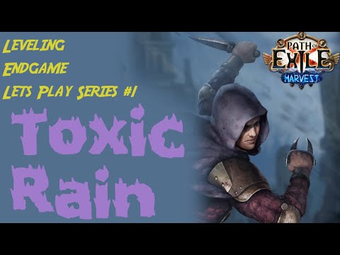 Toxic Rain Trickster 3.11 - Leveling and Endgame Build - Let's Play Path of Exile Harvest Series #1