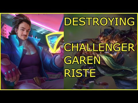 Destroying CHALLENGER GAREN Riste by  ROAMING - Mid Trynd Vs Viktor Commentary