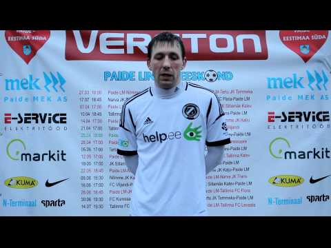 ML 4. voor: Paide LM - Nõmme Kalju 1:3, Kalju ründaja Tarmo Neemelo kommentaarid