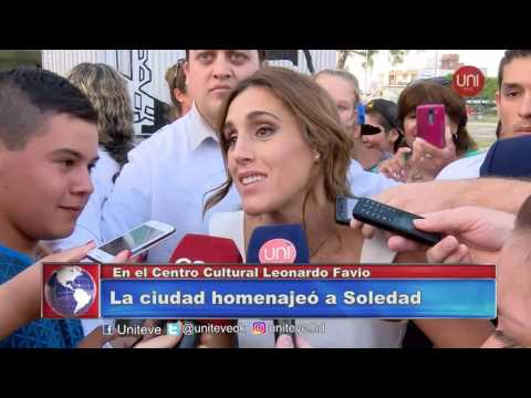 La ciudad homenajeó a Soledad.