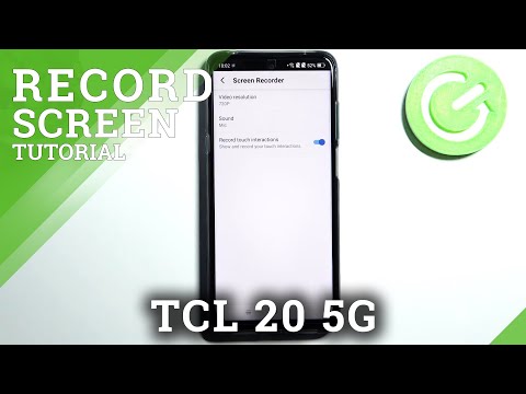 How to Change Screen Recorder Sound Settings in TCL 20 5G?