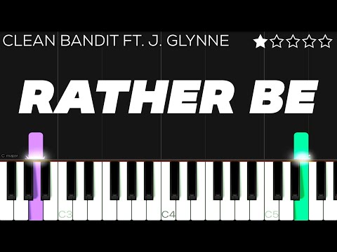 Clean Bandit - Rather Be ft. Jess Glynne | EASY Piano Tutorial