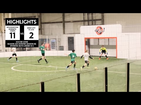 Soccer Game Highlights | Williamston Hornets Defeat Mint City U14, 11 - 2