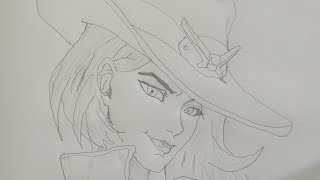 Ashe Drawing Step by Step | Overwatch Character Sketch for Beginners