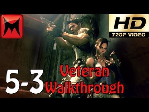 Resident Evil 5 Gold Edition Xbox360 Veteran Walkthrough Chapter 5-3 HD720p