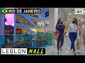 Walking At Leblon Mall Rio De Janeiro Brazil 4K 2021