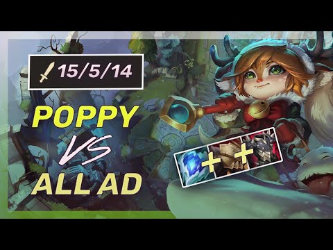 This Is Why U ALWAYS Pick Poppy Vs All AD! - League Of Legends
