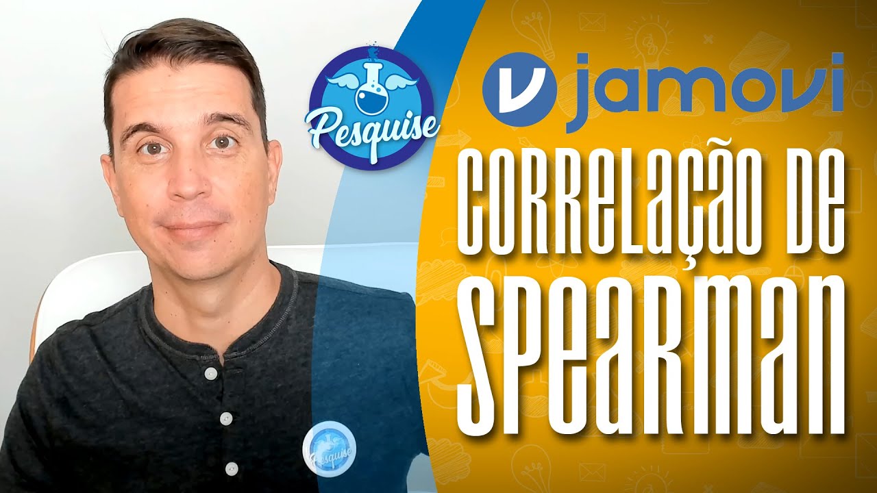 Correlação de SPEARMAN mais fácil do mundo! (JAMOVI)