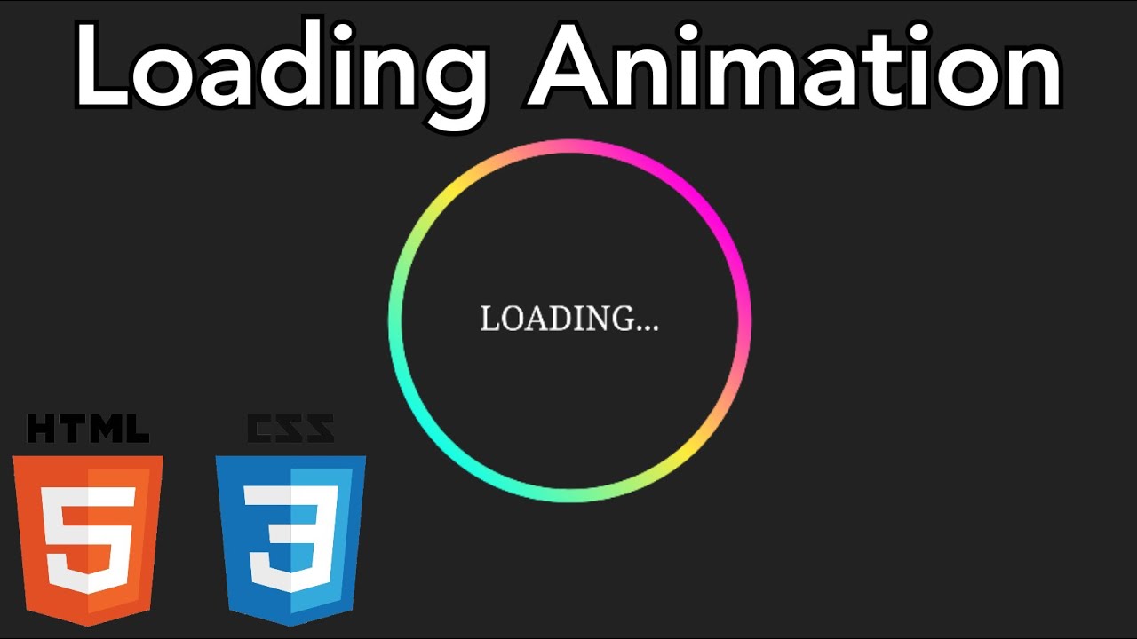 Amazing Loading Animation Using Only Html and Css - Without Javascript/Loading Screen Css