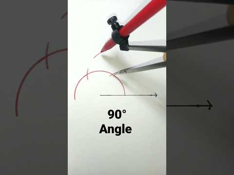 90 degree angle with compass