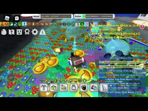 getting my 8th mythic egg from mondo in bee swarm