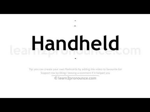 Pronunciation of Handheld | Definition of Handheld