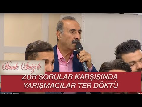 Hande Ataizi ile Yarışalım |  ZOR SORULAR KARŞISINDA YARIŞMACILAR TER DÖKTÜ
