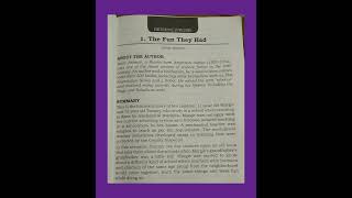 Class-9 English Beehive Ch-1 ( The Fun They Had ) Summary