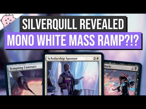 Is This Mono White Mass Ramp? | All Silverquill Precon C21 Spoilers | Strixhaven | Commander EDH