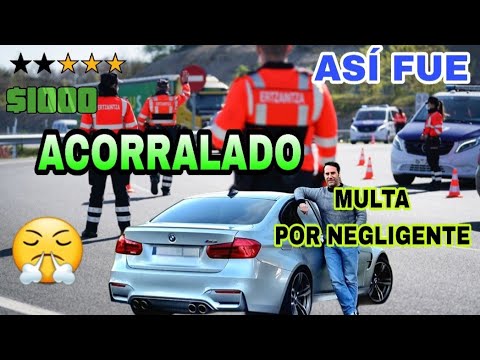 😬📢 BMW M3👮Me cercan 4 Patrullas y me MULTAN por NEGLIGENTE🚀 Me pacece DESMESURADO