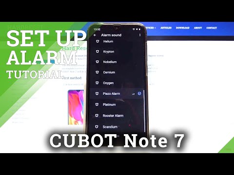 How to Set Up Alarm Clock in CUBOT Note 7 – Manage Alerts