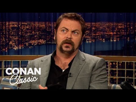 Nick Offerman Sings A Rap Song From His Farming Days | Late Night with Conan O’Brien