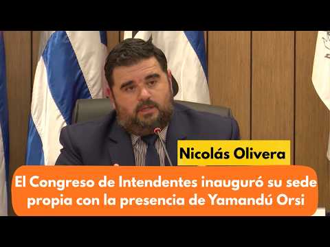 El Congreso de Intendentes inauguró su sede propia con la presencia de Yamandú Orsi