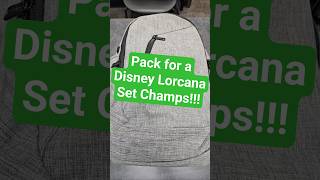 The last thing to pack is the most important for a set champs. #disney #lorcana #tcg #tipsandtricks