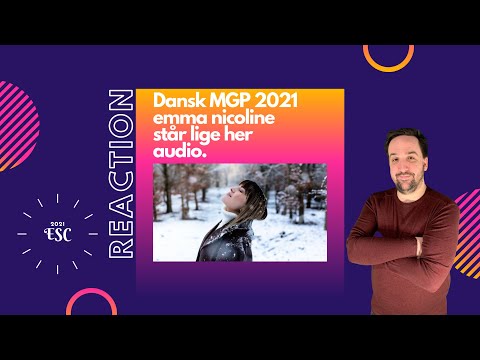 REACTION / EMMA NICOLINE "Står Lige Her"  I Dansk MGP 2021 I Eurovision 2021 (Denmark)