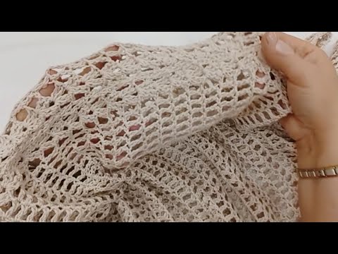 How to Make a Beautiful Beach Dress with Crochet - Easy Step by Step Tutorial