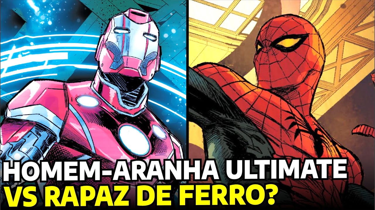 HOMEM-ARANHA CONHECE TONY STARK O RAPAZ DE FERRO! Homem-Aranha Ultimate #7