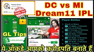 Dream11 Team of Today Match, DC vs MI Dream11 Team 2021, Best Team for Dream11 Today, MI vs DC IPL