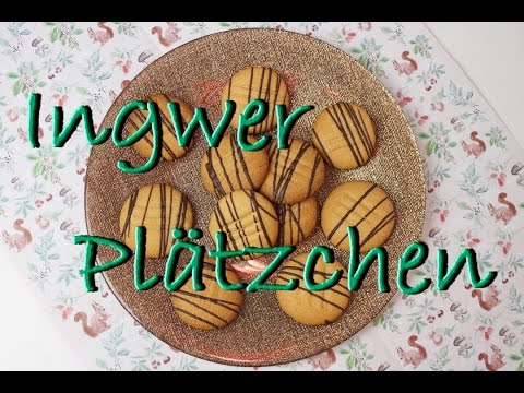 Rezept: Ingwer Plätzchen / Kekse - Plätzchen backen zu Weihnachten - Food Adventskalender #02