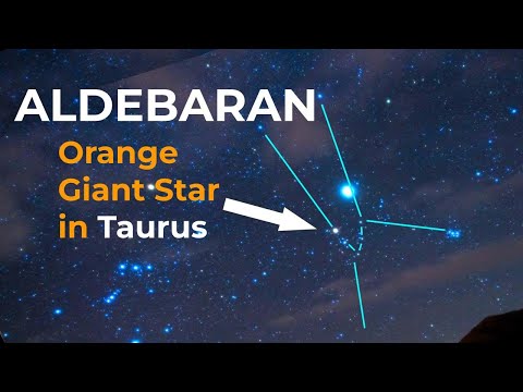 Aldebaran: Orange Giant Star in Taurus the Bull Constellation