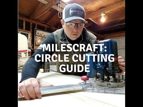 The Milescraft Circle Cutting Guide - Quick and Easy Dining Table Top