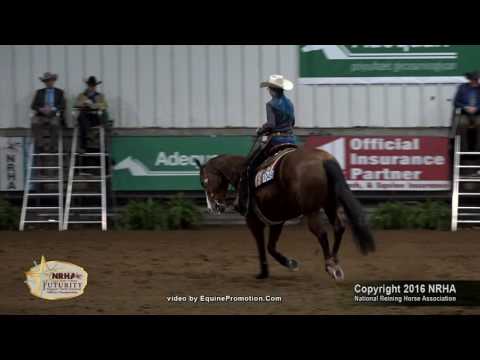 Colonels Smokin Oak ridden by Tegan P Huska  - 2016 NRHA Futurity (Youth)