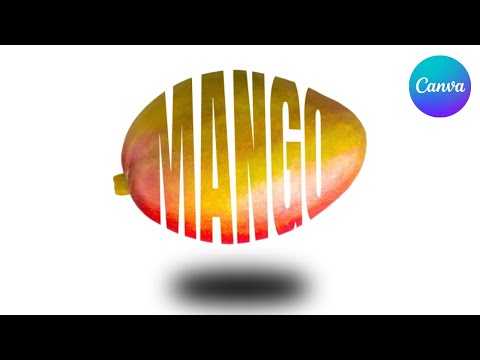 Canva Tutorial Create a Gradient and Overlapping Text Effect with Reflection