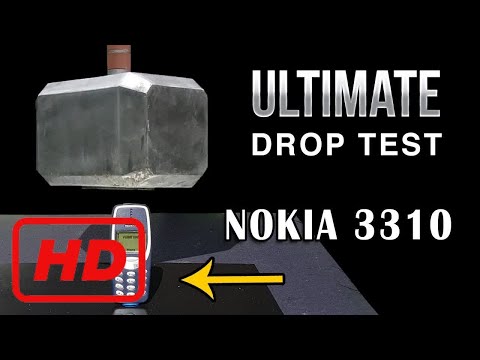 91lb THOR HAMMER V NOKIA 3310 - Episode 5 - Ultimate Drop Test - BrainfooTV