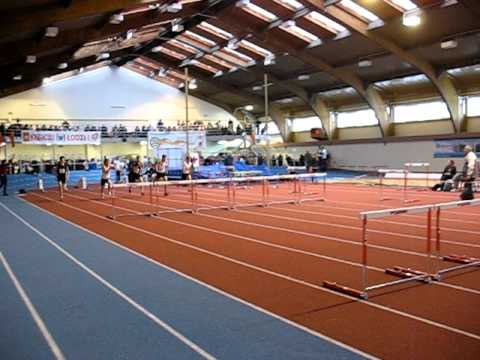 Halowy Mityng RKS Łódź - finał 60m. ppł młodzików