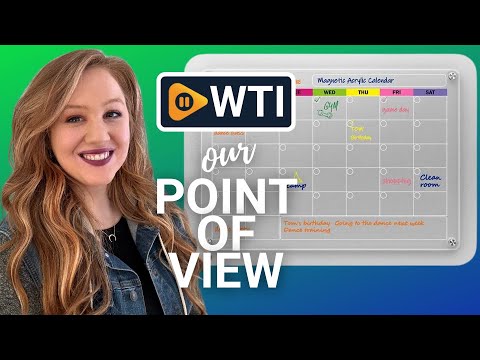 Acrylic Magnetic Calendar for Fridge - WTI product video review