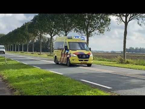 A1 URK 25-120 met spoed naar een medische Noodsituatie op Urk