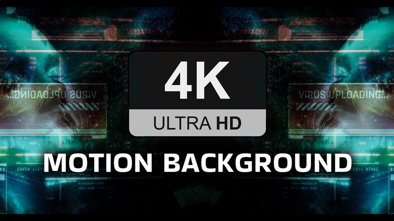 Background Video 4k Virus Uploading Visual Footage | for DJs and Youtubers