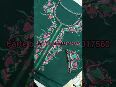 Caftan marocain crêpes de soie perlage tendance 2020