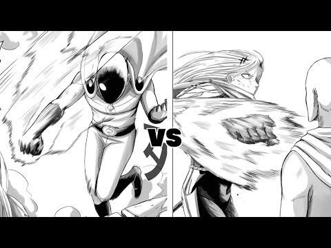 Saitama vs Flashy Flash / One-Punch Man chapter 194 Remastered