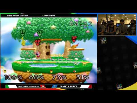 Smash Con 2019 - Dogs_Johnson & Combo Blaze Vs. Wario & Prince - Super Smash Bros. Losers Top 12