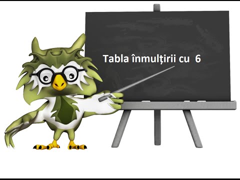 Tabla înmulțirii cu 6 [Video]