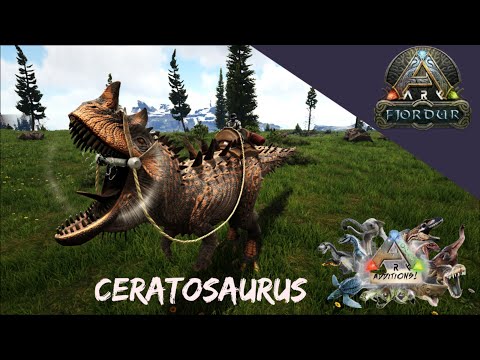 CERATOSAURUS taming || Ark Additions The Collection || Fjordur