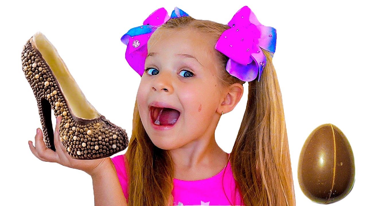 ديانا وروما يقومان بتحدي الشوكولاتة