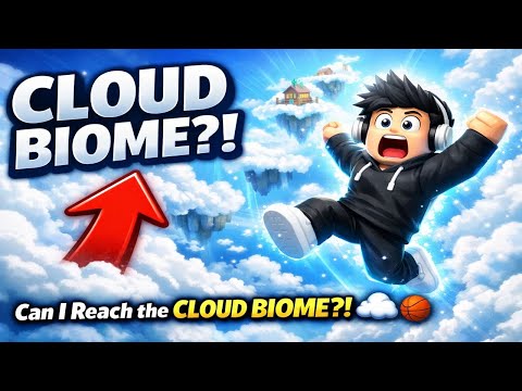 Roblox Super Dunk Challenge – Can I Reach the CLOUD BIOME?! ☁️🏀